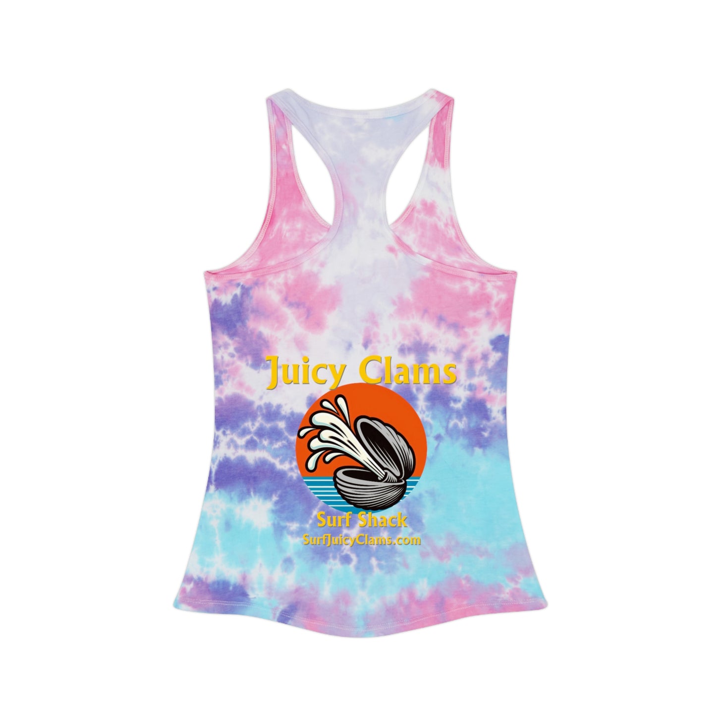 Juicy Clams Tie Dye Racerback Tank Top (L005)