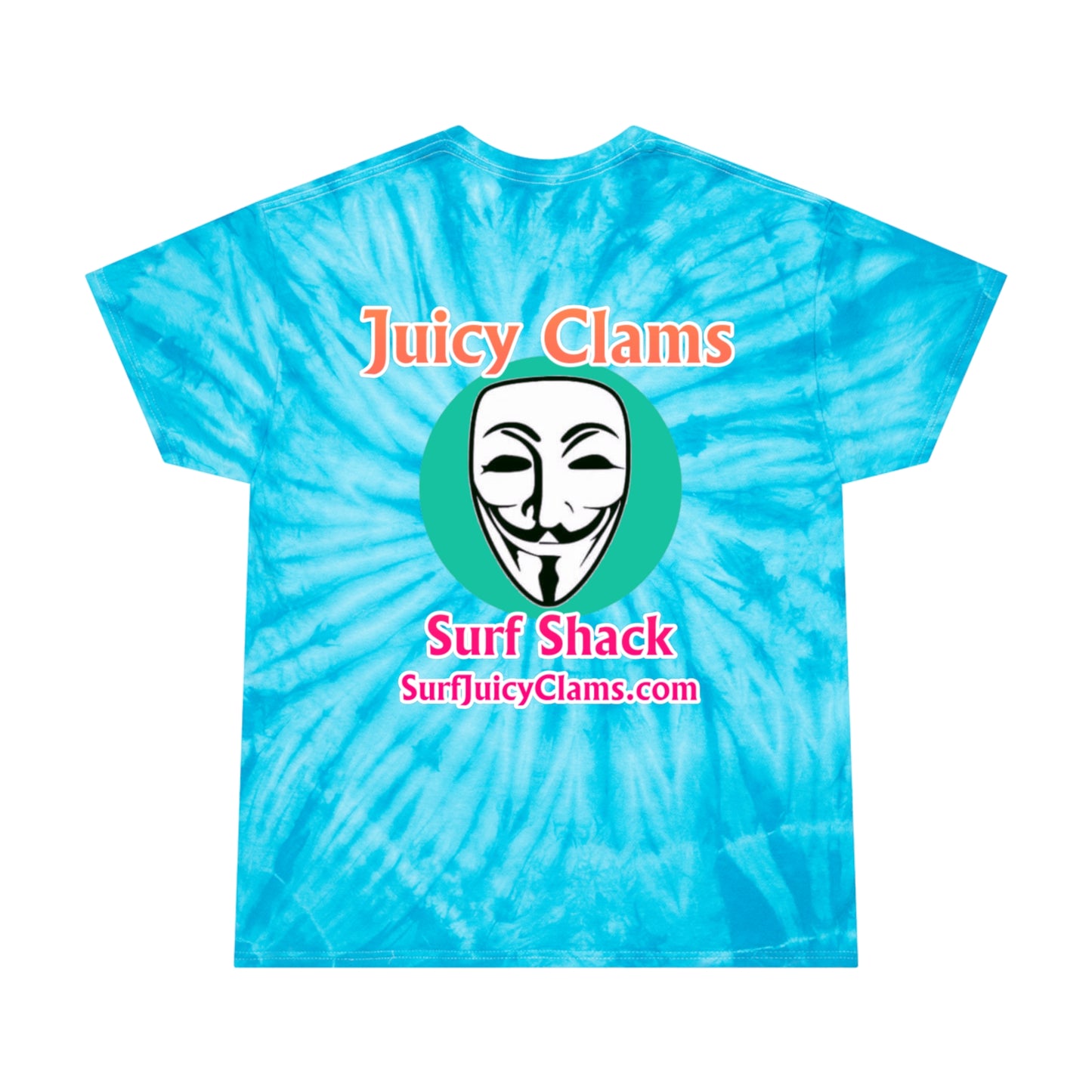 Juicy Clams Unisex Logo Cyclone Tie-Dye T-Shirt (A009)