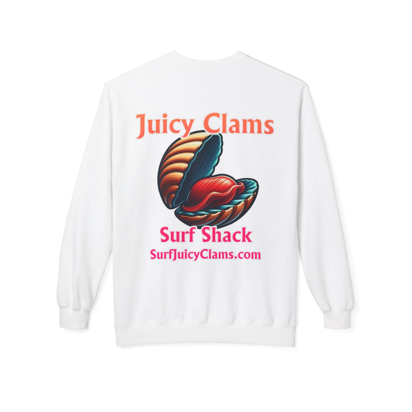 Juicy Clams Unisex Midweight Fleece Crewneck Sweatshirt (L024)