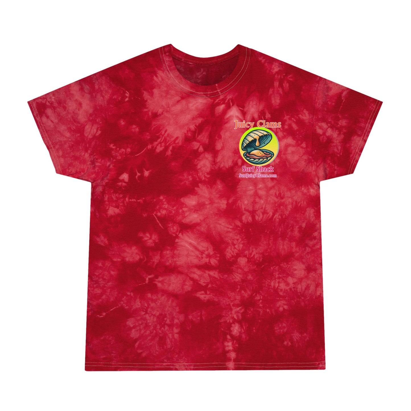 Juicy Clams Unisex Logo Crystal Tie-Dye T-Shirt (A010)