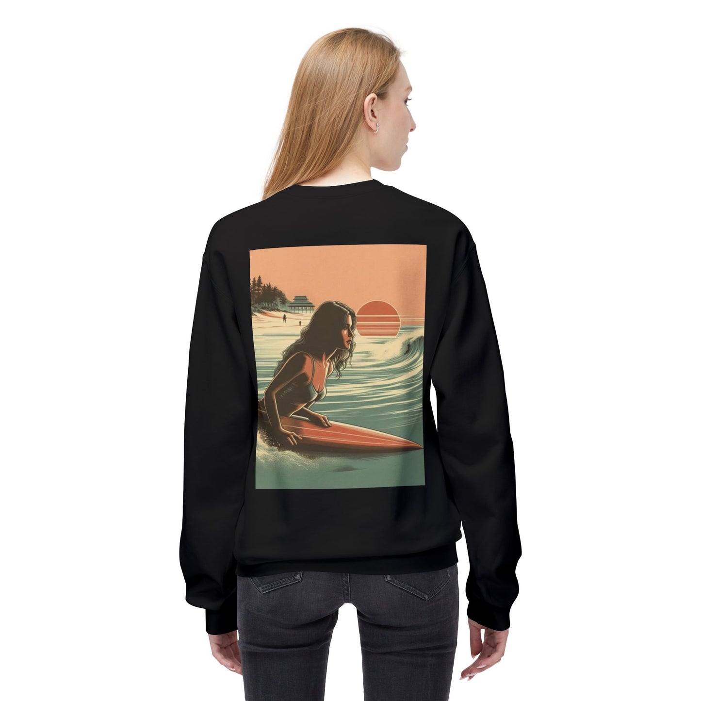 Juicy Clams Unisex Midweight Fleece Crewneck Sweatshirt (V113)