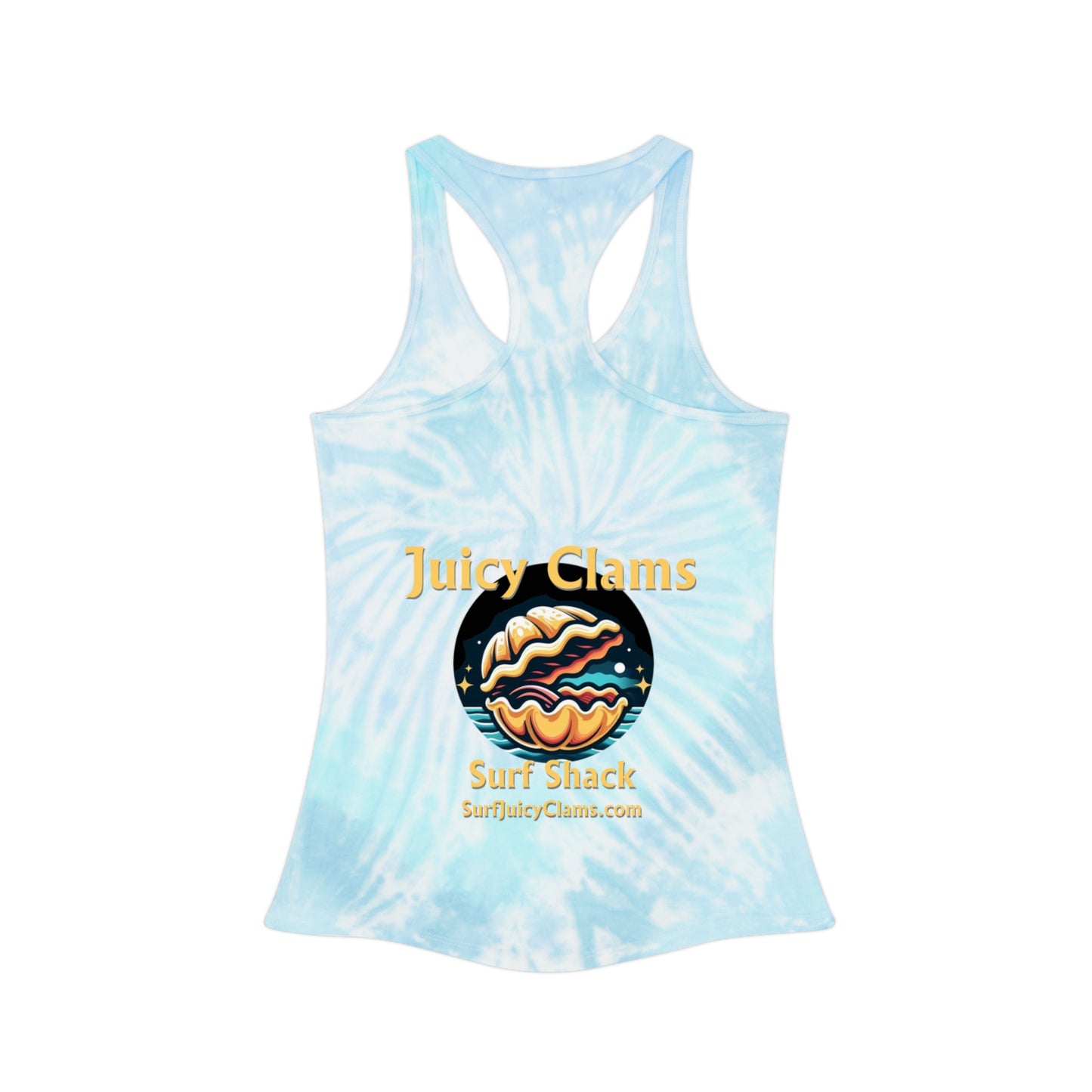 Juicy Clams Tie Dye Racerback Tank Top (L008)