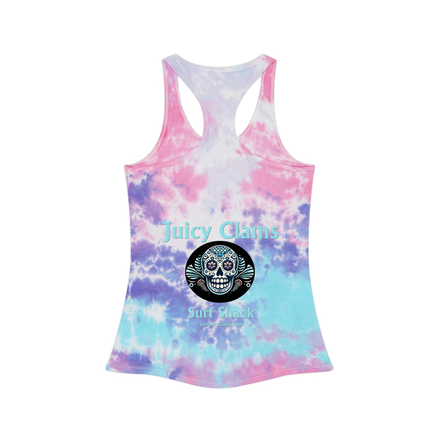 Juicy Clams Tie Dye Racerback Tank Top (L006)