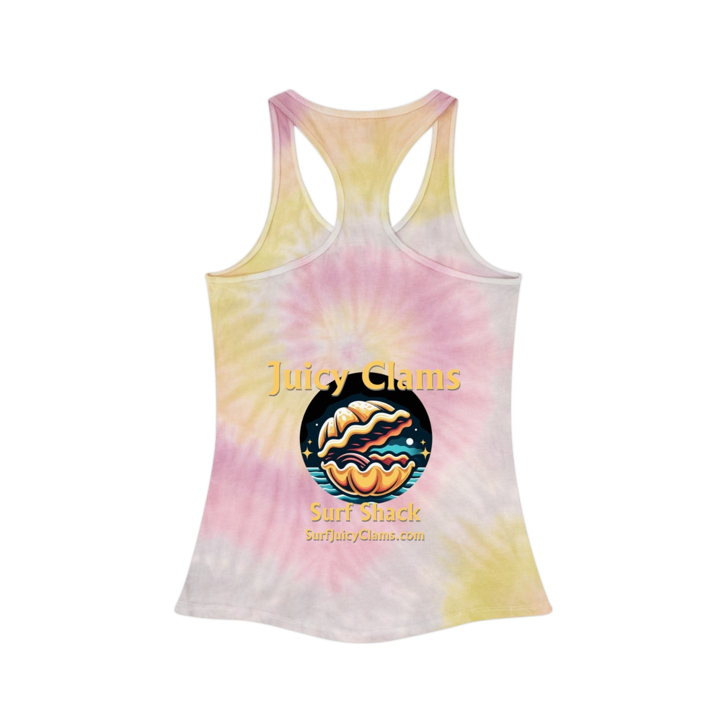 Juicy Clams Tie Dye Racerback Tank Top (L008)