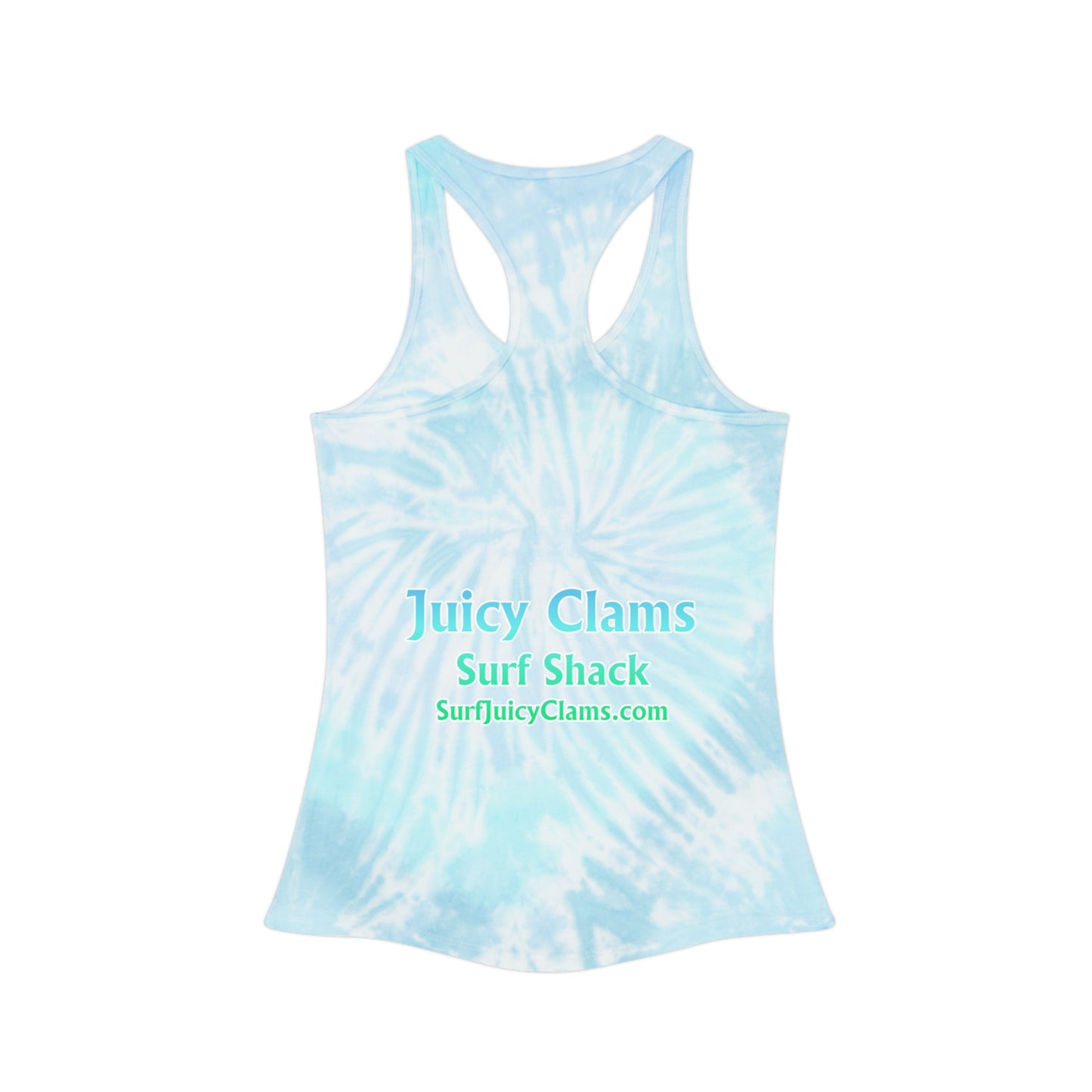 Juicy Clams Tie Dye Racerback Tank Top (P205)