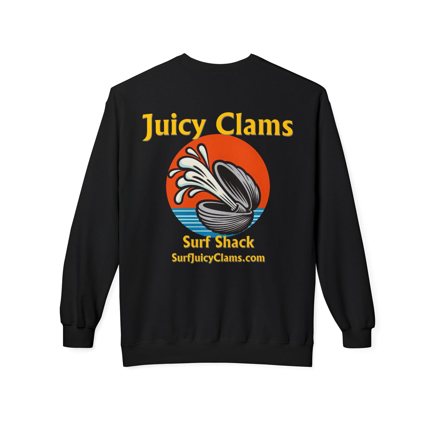 Juicy Clams Unisex Midweight Fleece Crewneck Sweatshirt (L005)