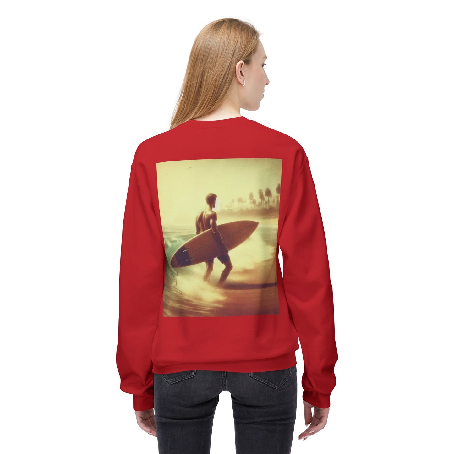 Juicy Clams Unisex Midweight Fleece Crewneck Sweatshirt (V048)