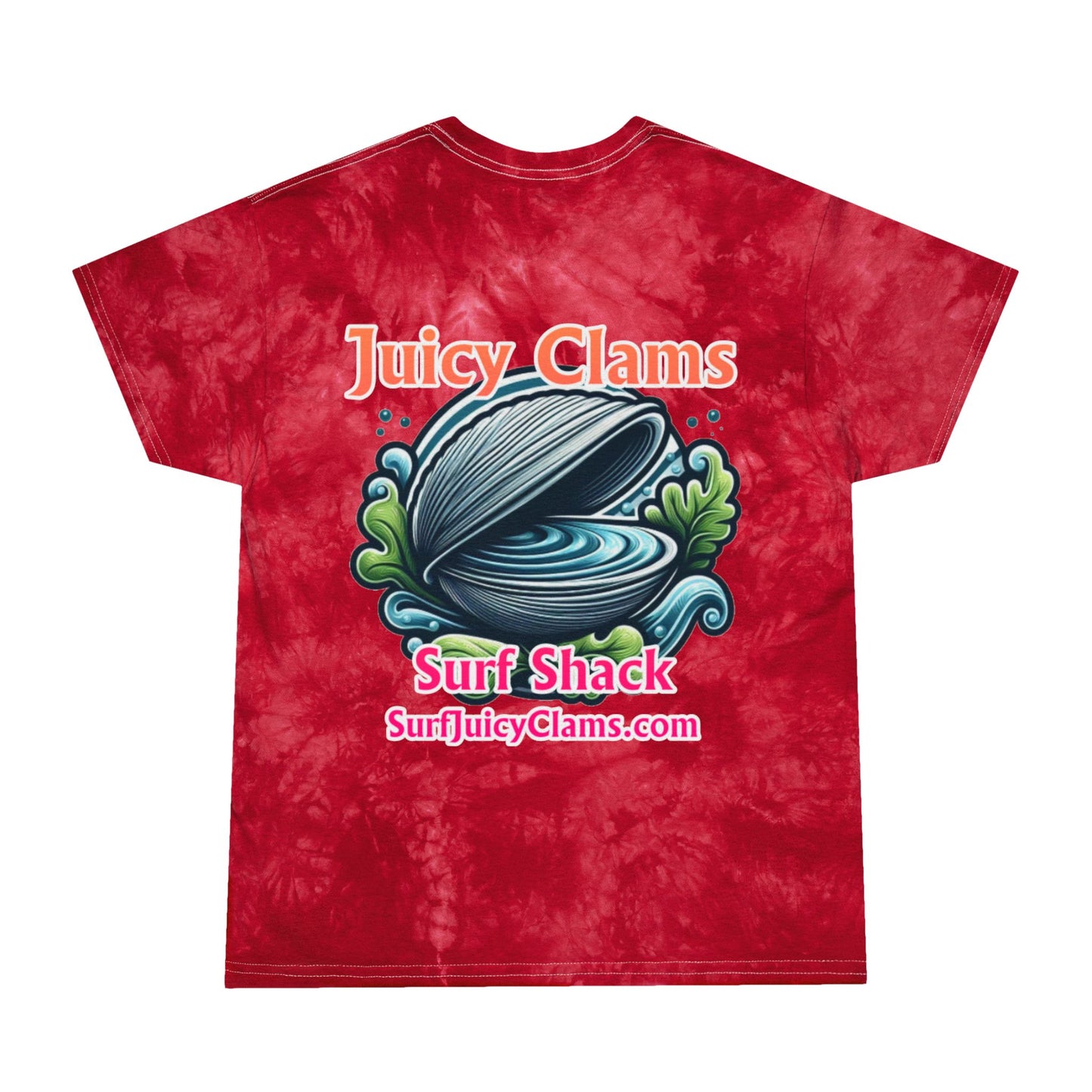 Juicy Clams Unisex Logo Crystal Tie-Dye T-Shirt (A013)
