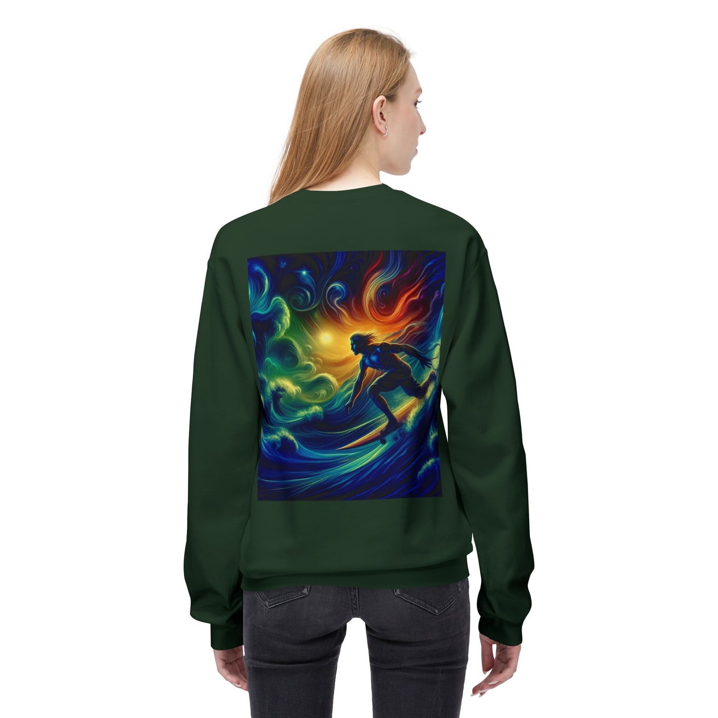 Juicy Clams Unisex Midweight Fleece Crewneck Sweatshirt (D028)