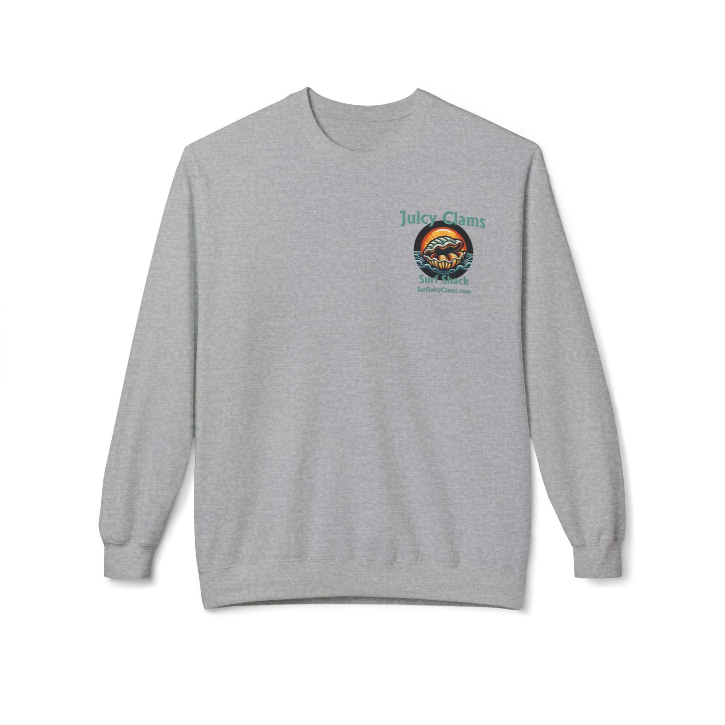 Juicy Clams Unisex Midweight Fleece Crewneck Sweatshirt (L002)