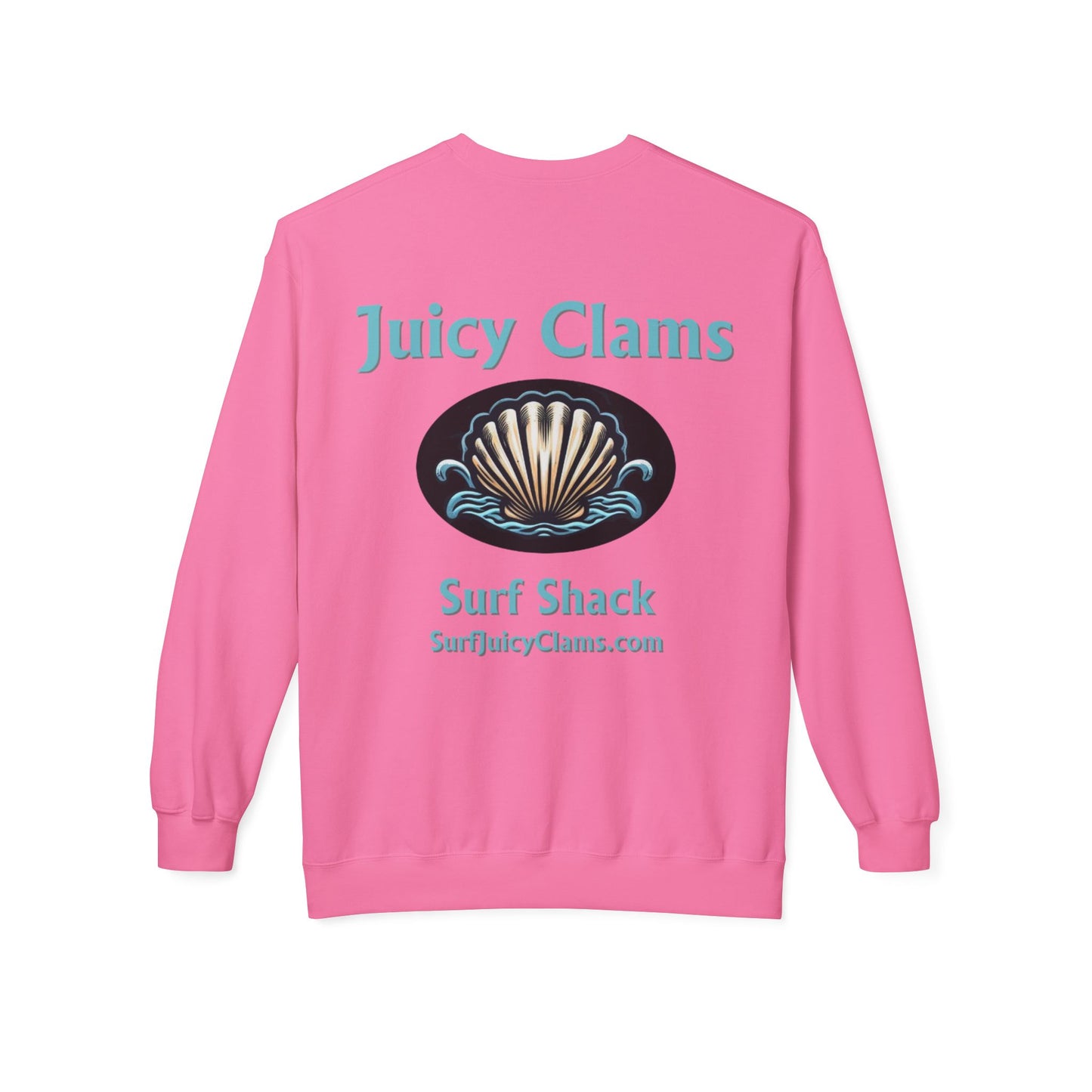 Juicy Clams Unisex Midweight Fleece Crewneck Sweatshirt (L003)