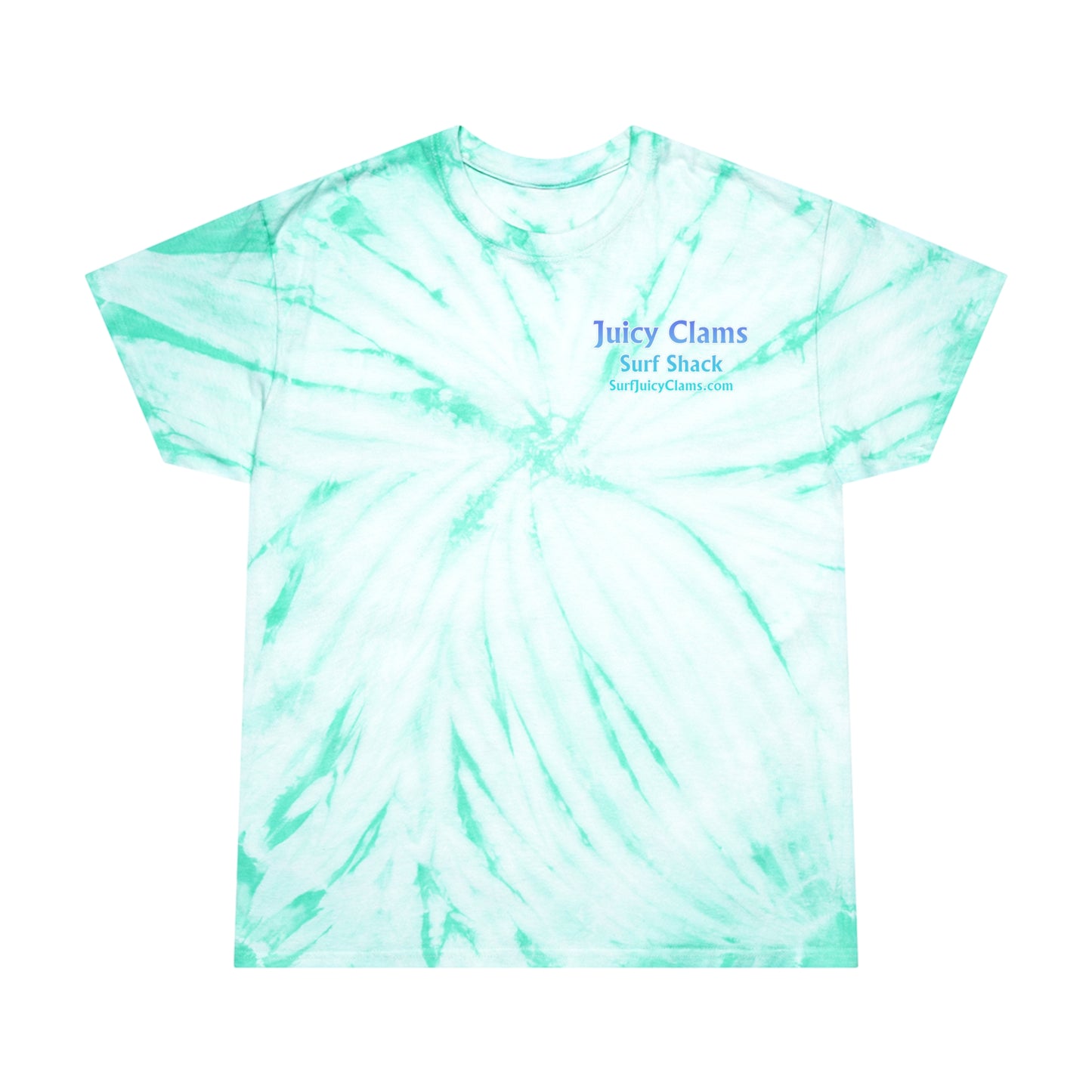 Juicy Clams Unisex Logo Cyclone Tie-Dye T-Shirt (A201)