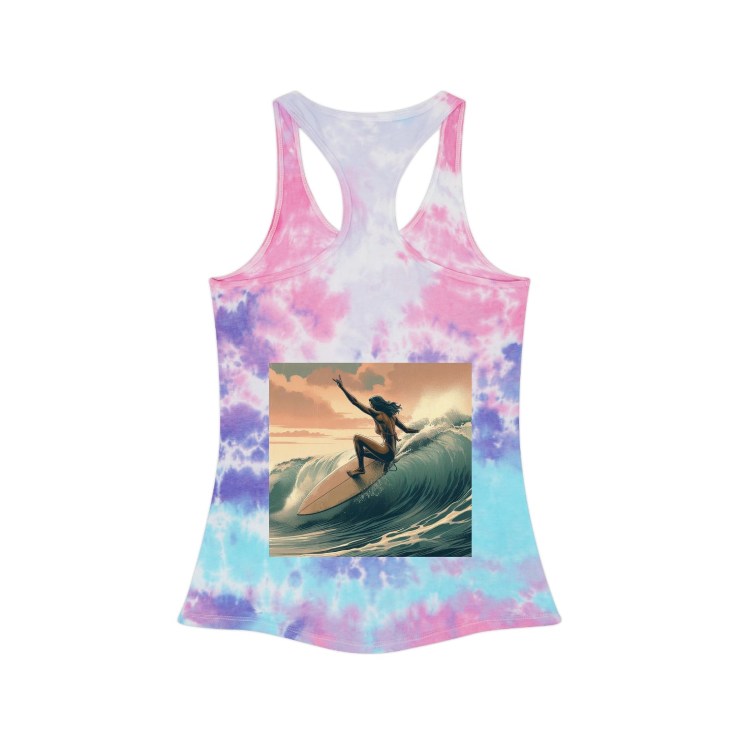 Juicy Clams Tie Dye Racerback Tank Top (V046)