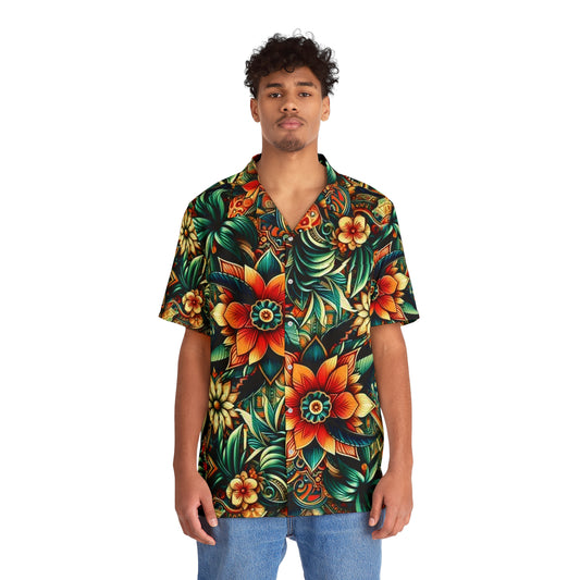 Juicy Clams Men's Hawaiian Shirt (1017)