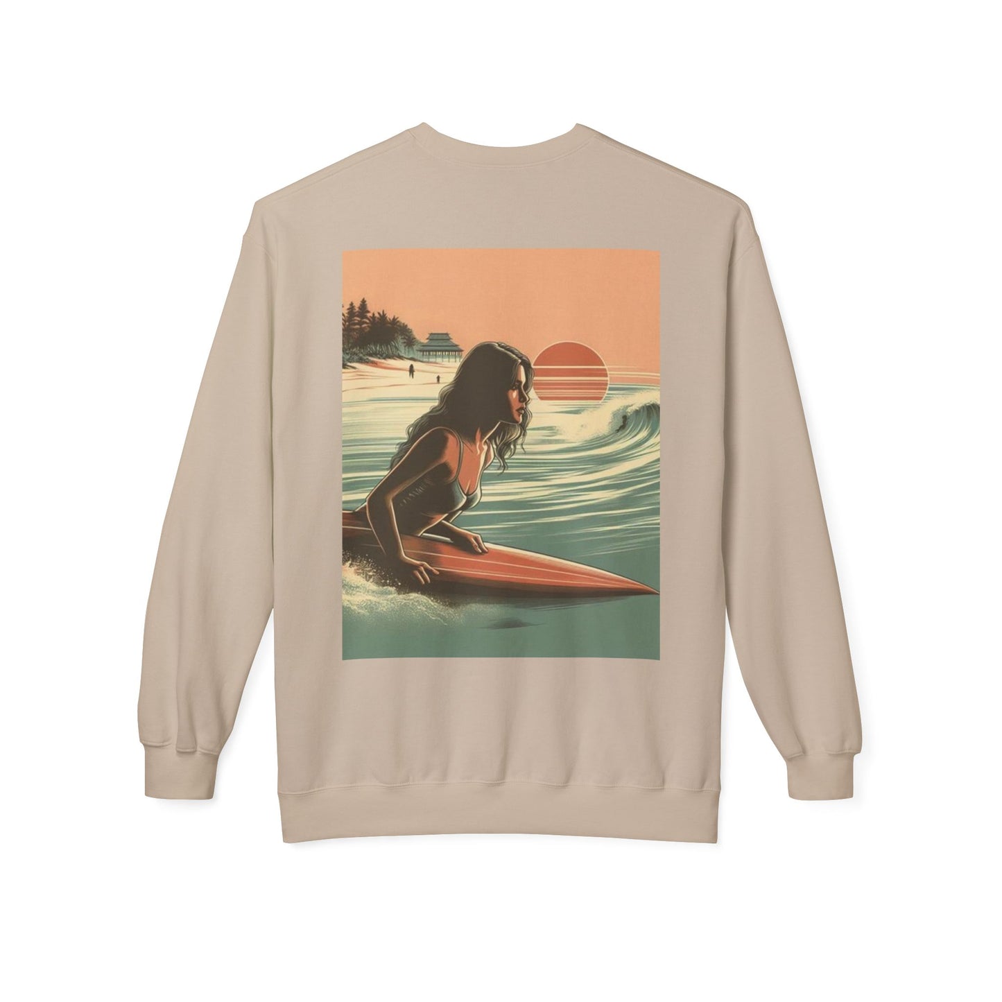 Juicy Clams Unisex Midweight Fleece Crewneck Sweatshirt (V113)