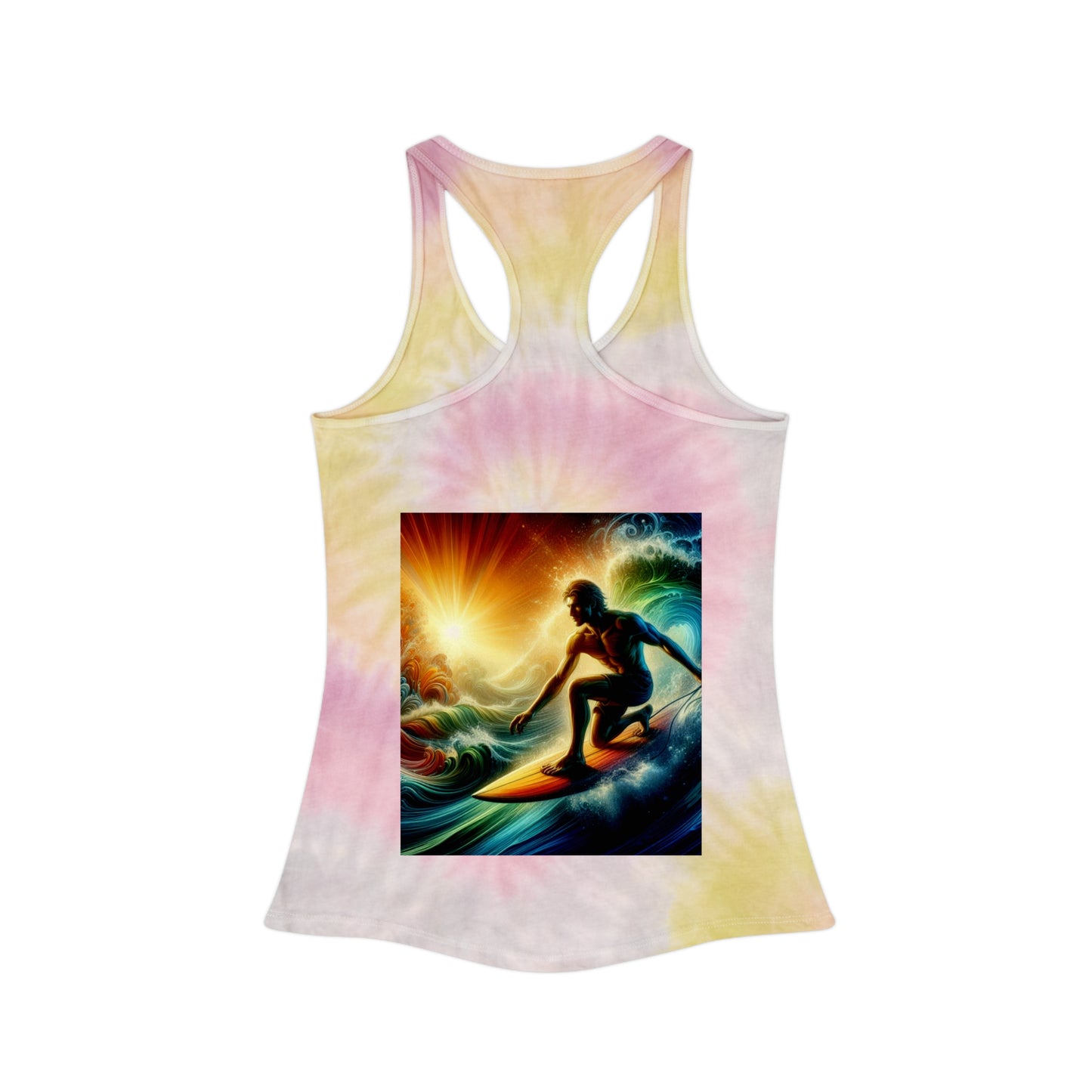 Juicy Clams Tie Dye Racerback Tank Top (D045)