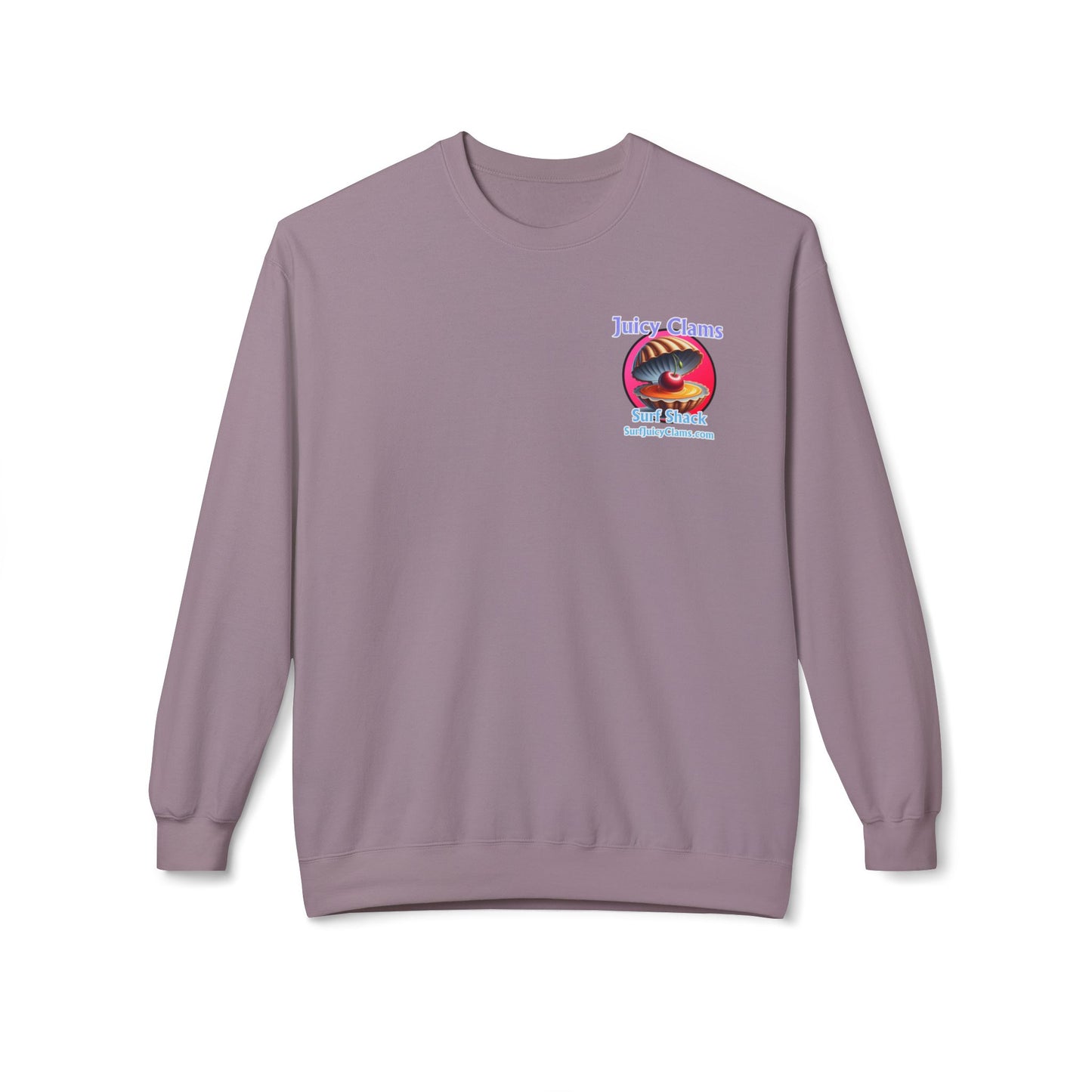 Juicy Clams Unisex Midweight Fleece Crewneck Sweatshirt (L021)