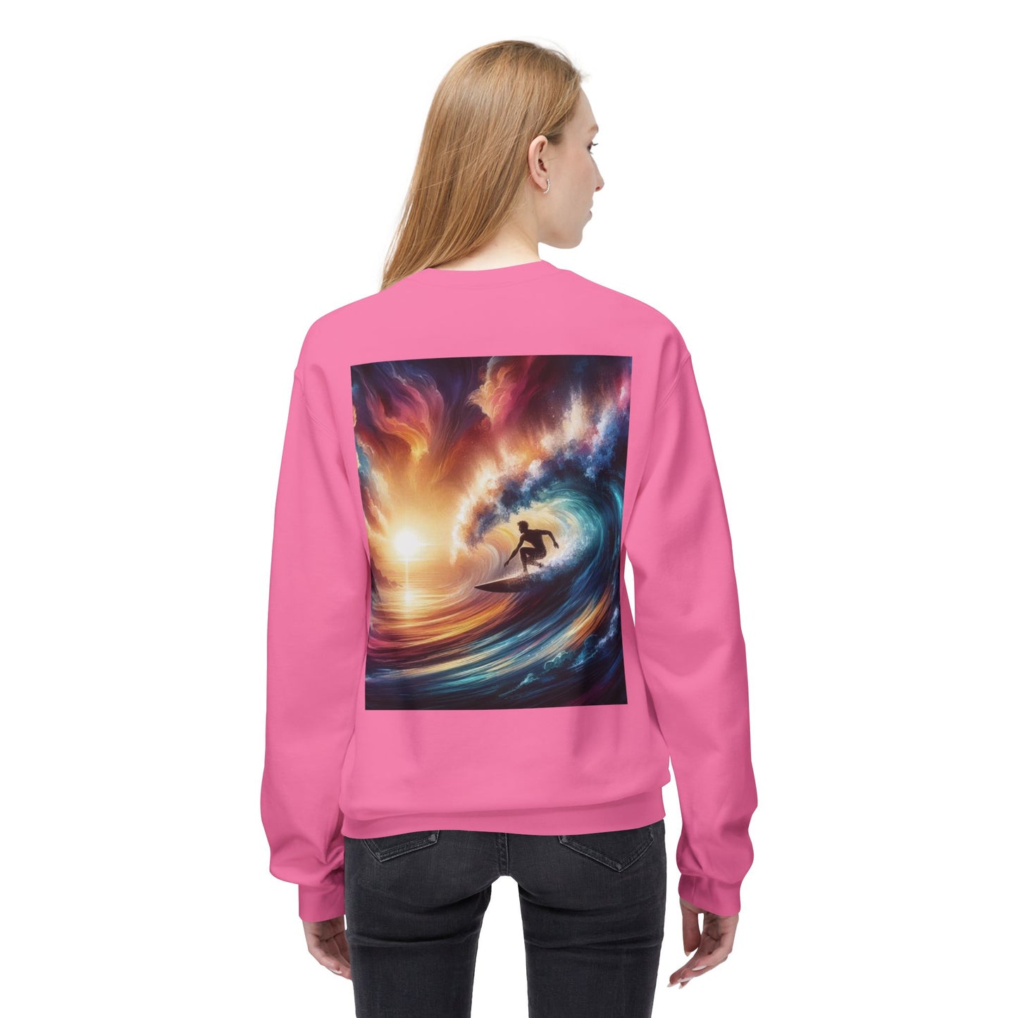 Juicy Clams Unisex Midweight Fleece Crewneck Sweatshirt (V039)