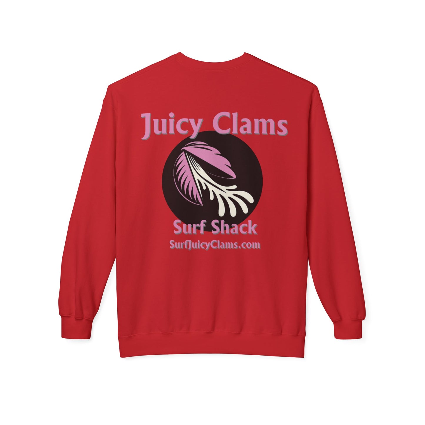 Juicy Clams Unisex Midweight Fleece Crewneck Sweatshirt (L001)