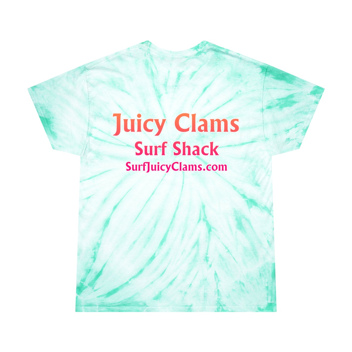 Juicy Clams Unisex Logo Cyclone Tie-Dye T-Shirt (A200)