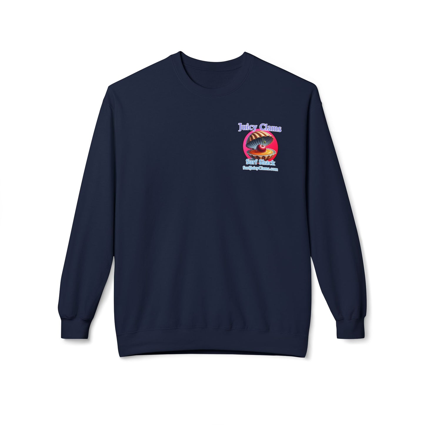 Juicy Clams Unisex Midweight Fleece Crewneck Sweatshirt (L021)