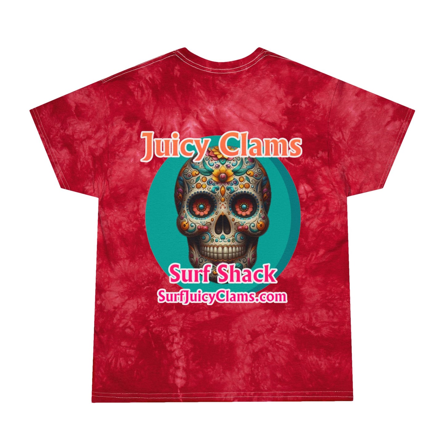 Juicy Clams Unisex Logo Crystal Tie-Dye T-Shirt (A014)