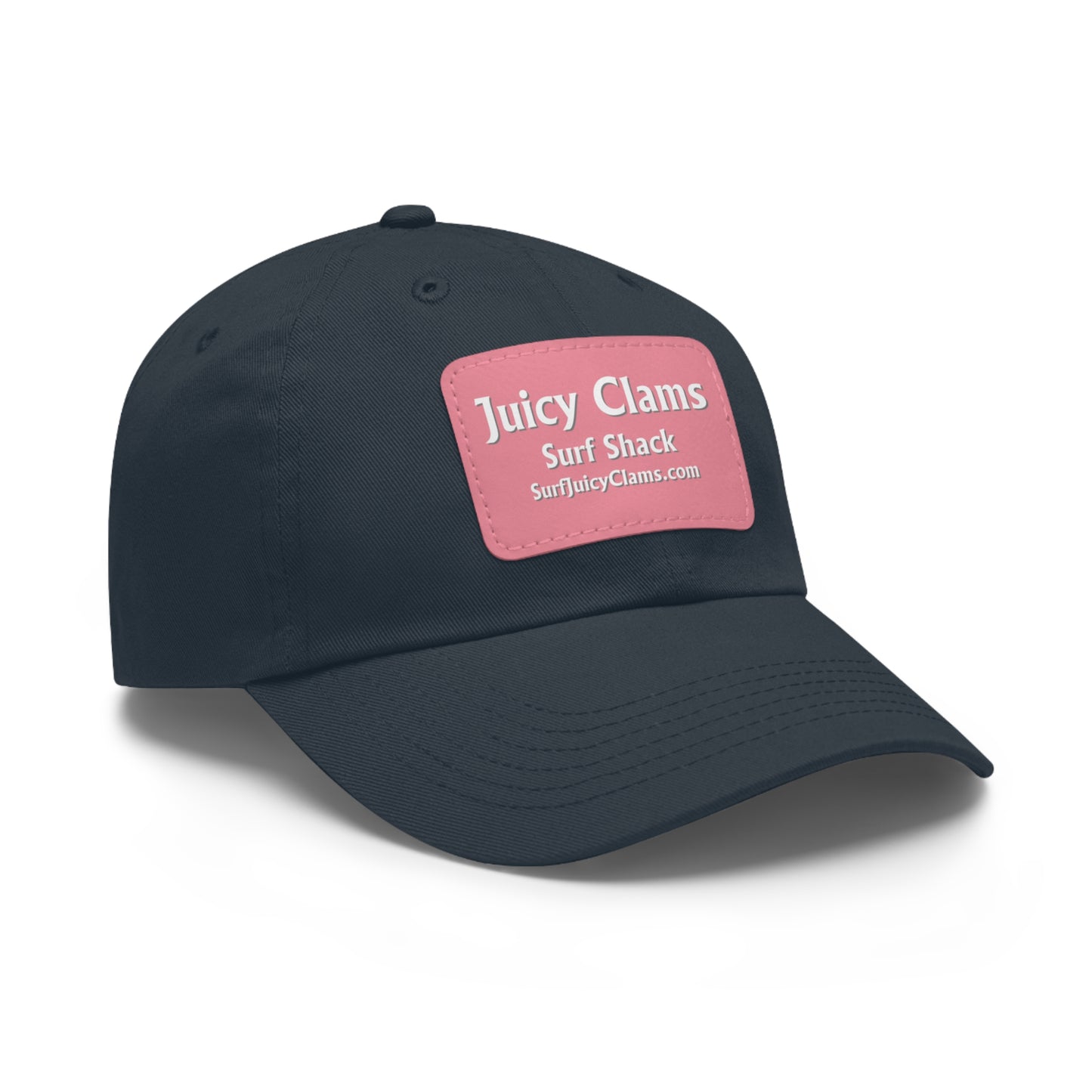 Juicy Clams Ball Cap with Pink Patch