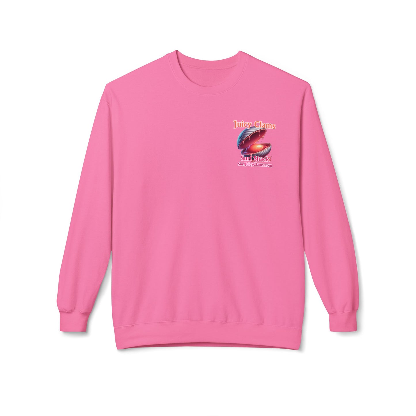 Juicy Clams Unisex Midweight Fleece Crewneck Sweatshirt (L023)