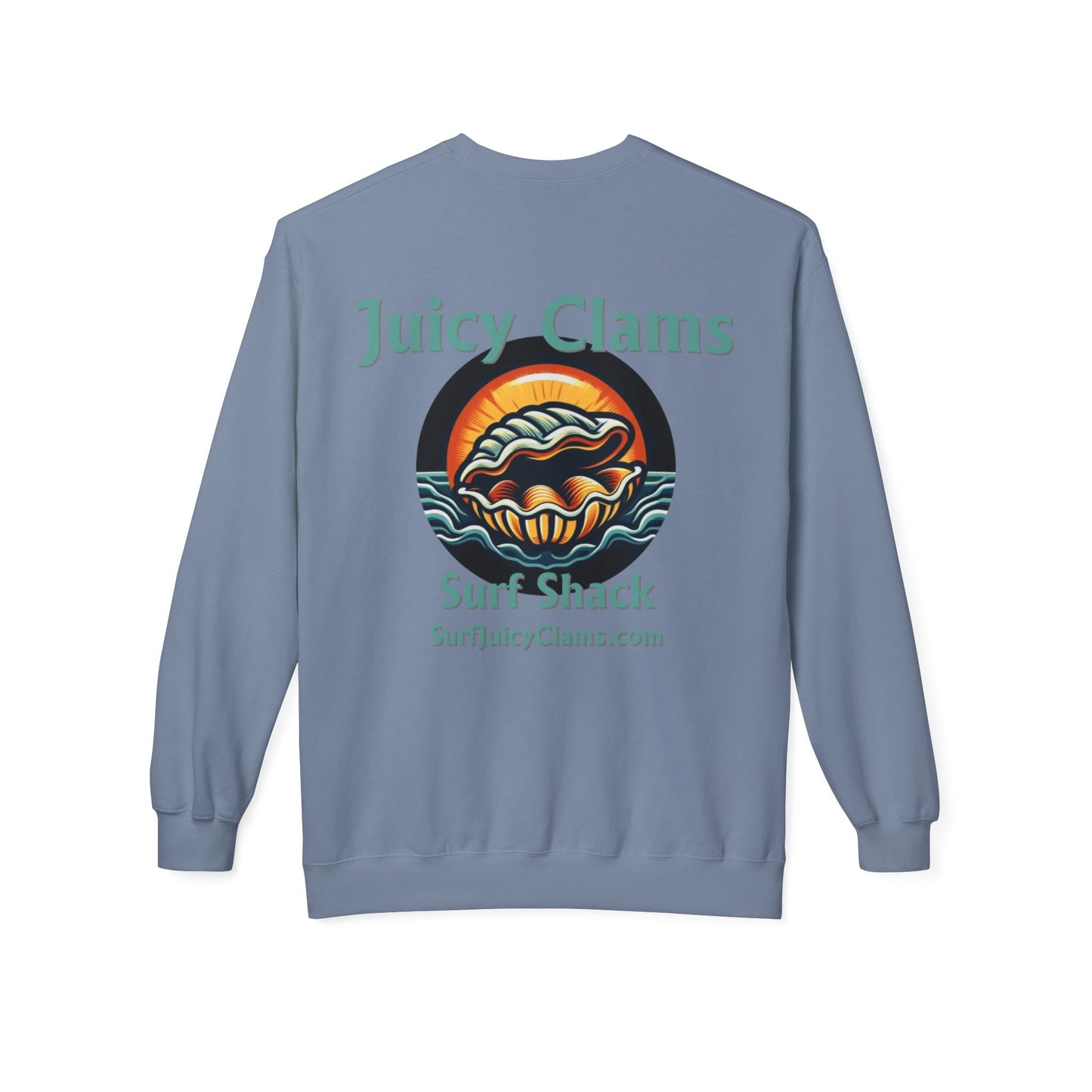 Juicy Clams Unisex Midweight Fleece Crewneck Sweatshirt (L002)