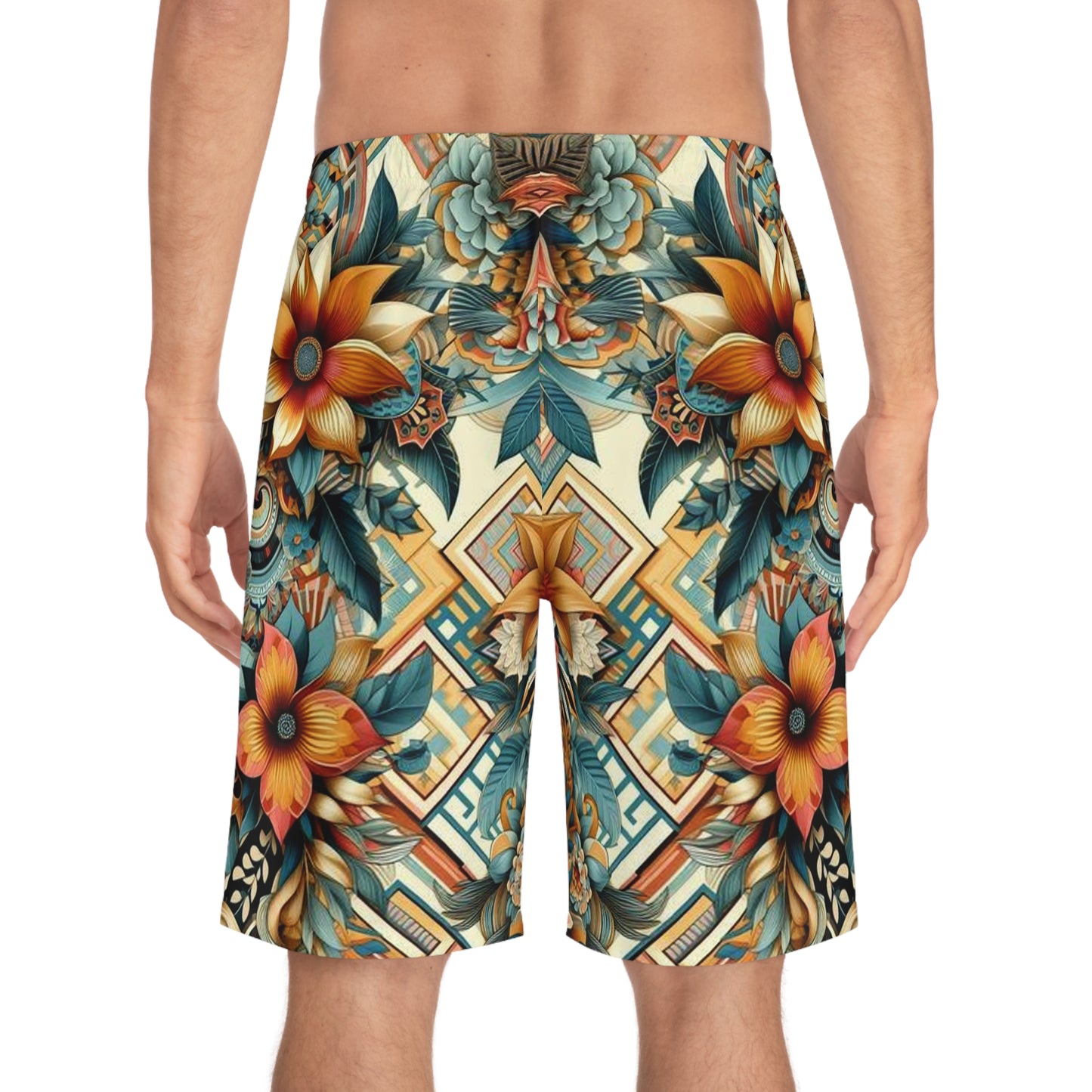 Juicy Clams Men's Board Shorts (H045)