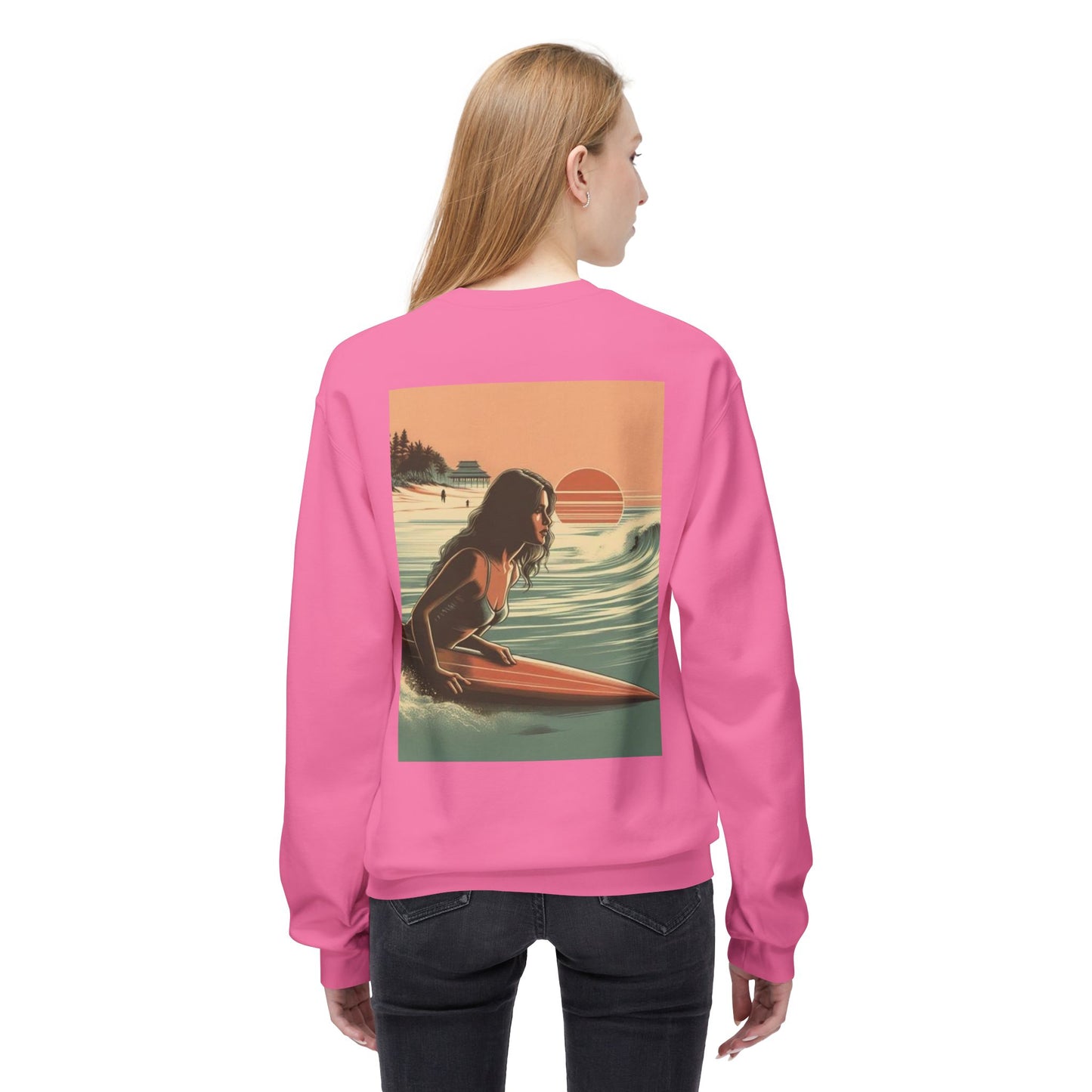 Juicy Clams Unisex Midweight Fleece Crewneck Sweatshirt (V113)