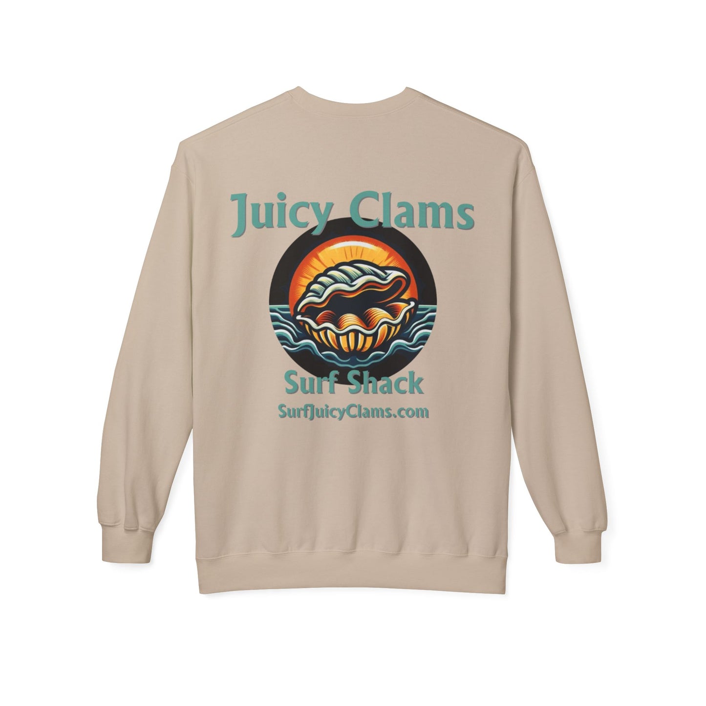 Juicy Clams Unisex Midweight Fleece Crewneck Sweatshirt (L002)