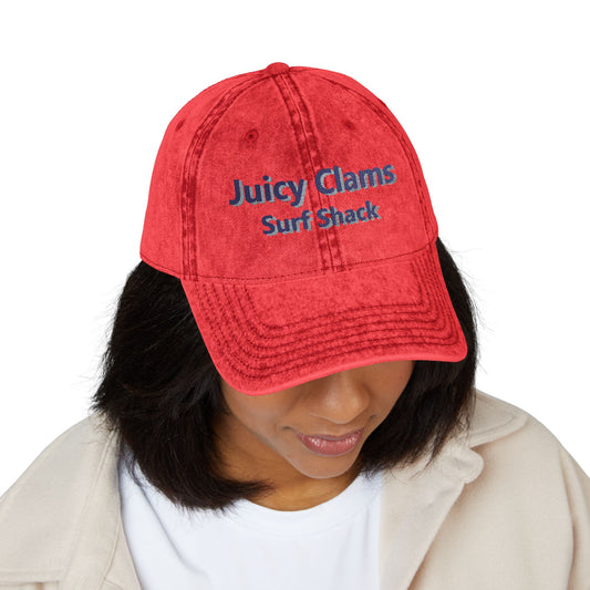 Juicy Clams Embroidered Vintage Cap (E002)