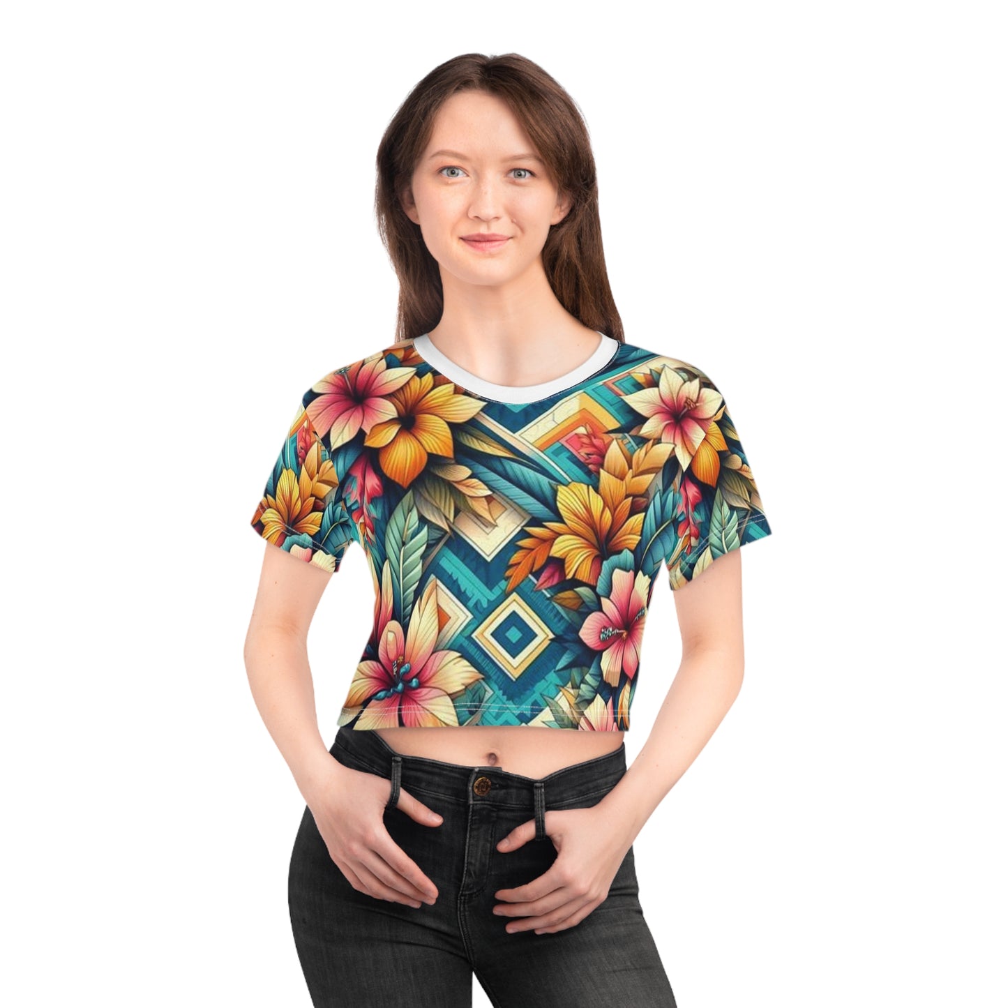 Juicy Clams Crop Top Tee (H163)