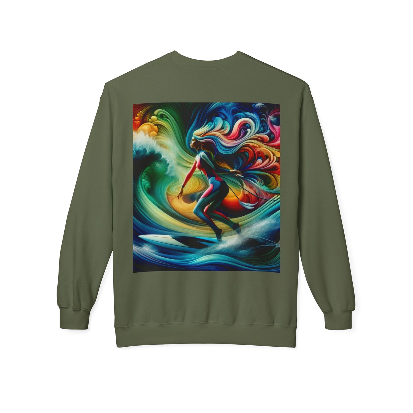 Juicy Clams Unisex Midweight Fleece Crewneck Sweatshirt (D005)