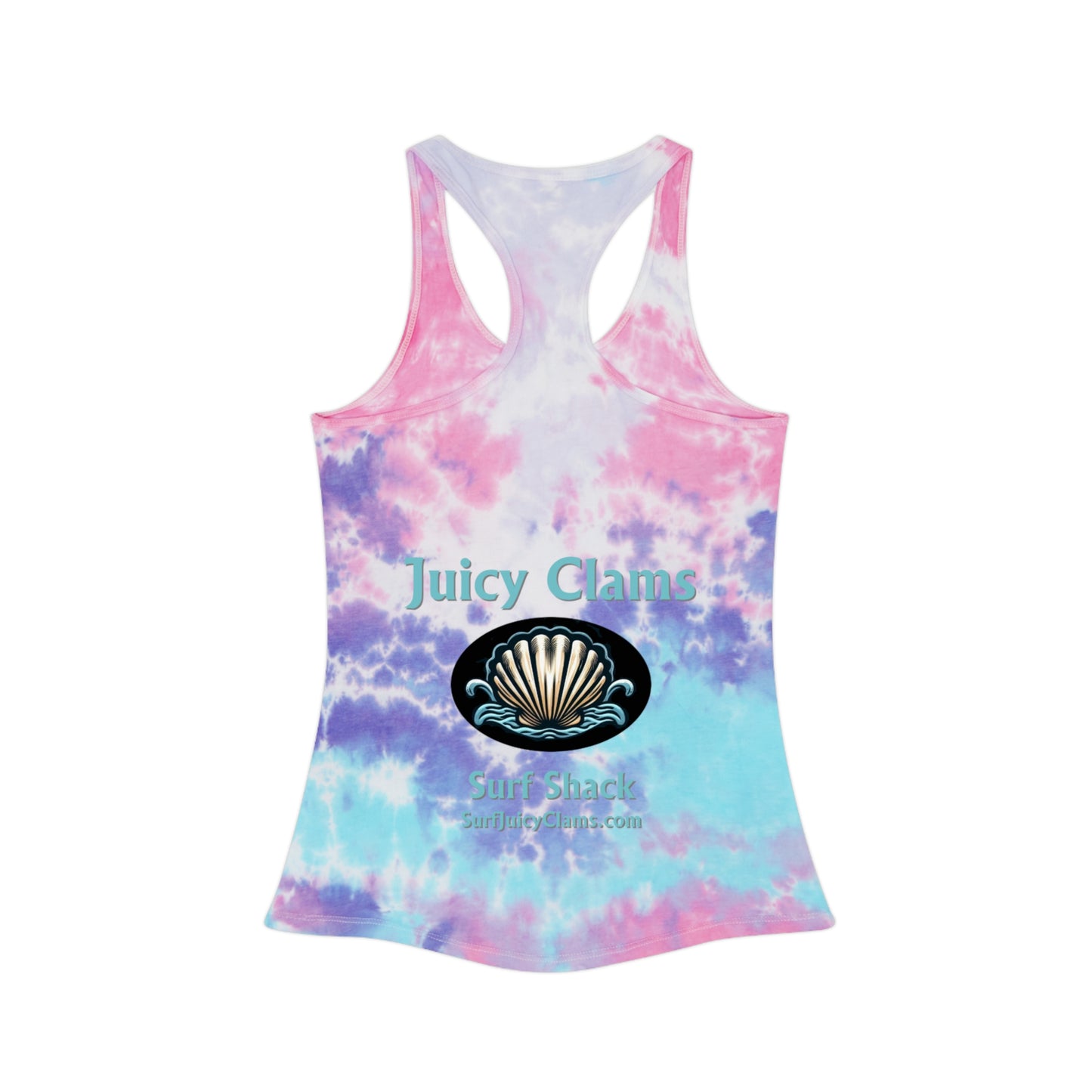 Juicy Clams Tie Dye Racerback Tank Top (L003)