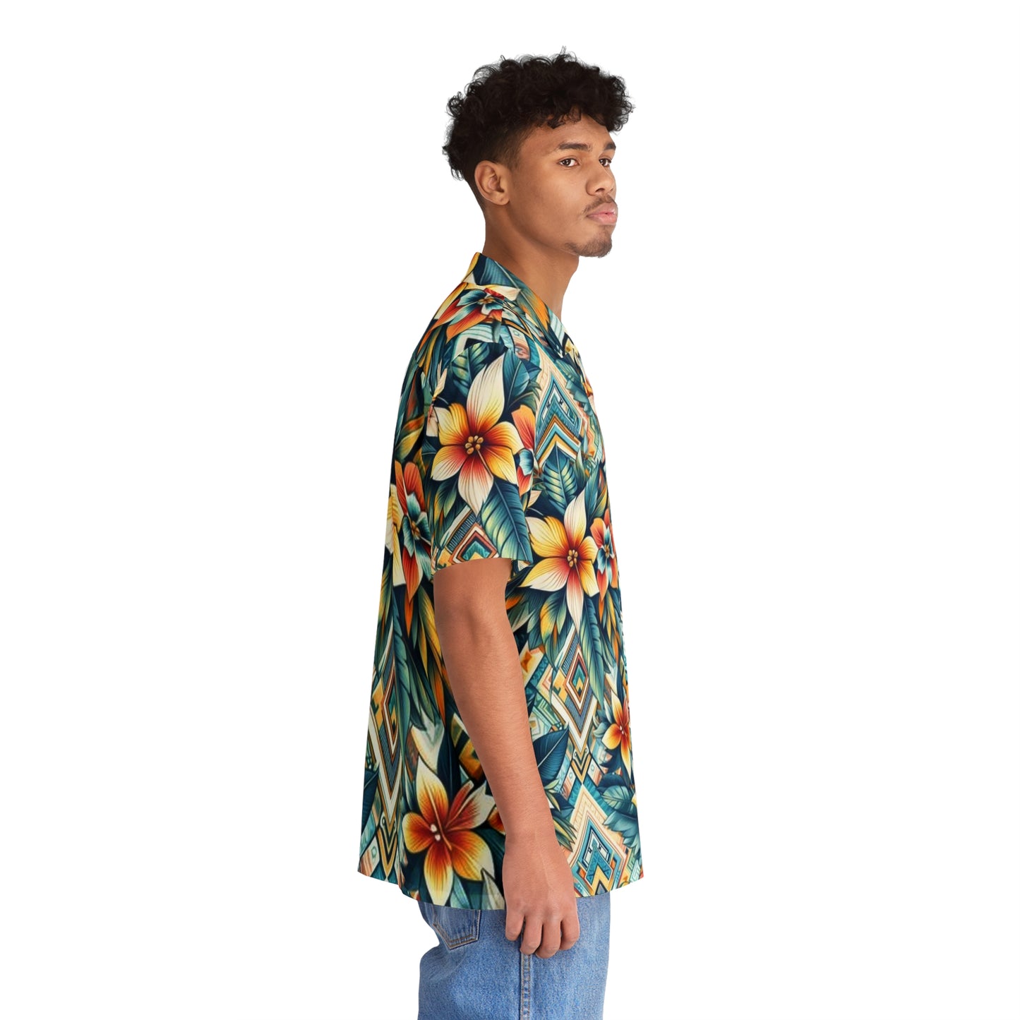 Juicy Clams Men's Hawaiian Shirt (1076)