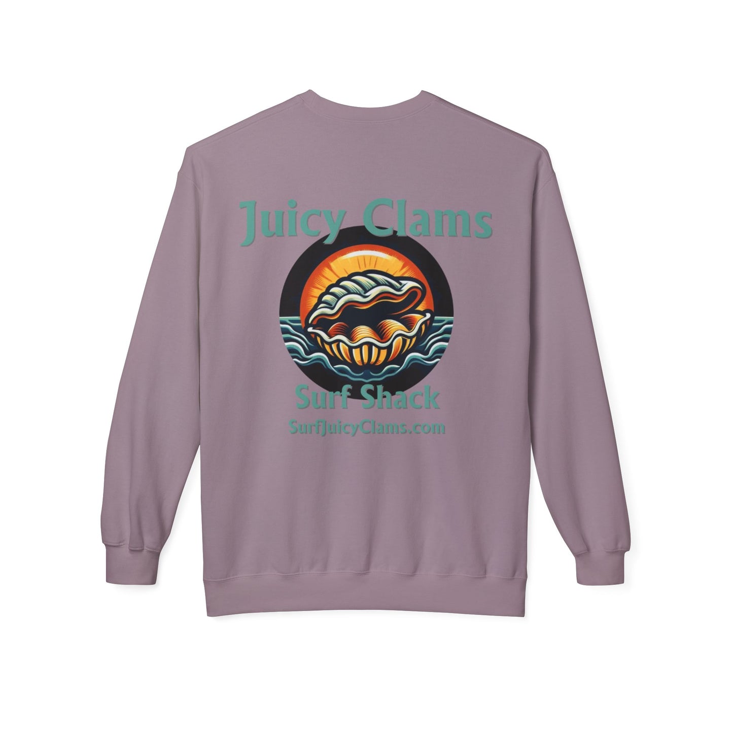 Juicy Clams Unisex Midweight Fleece Crewneck Sweatshirt (L002)