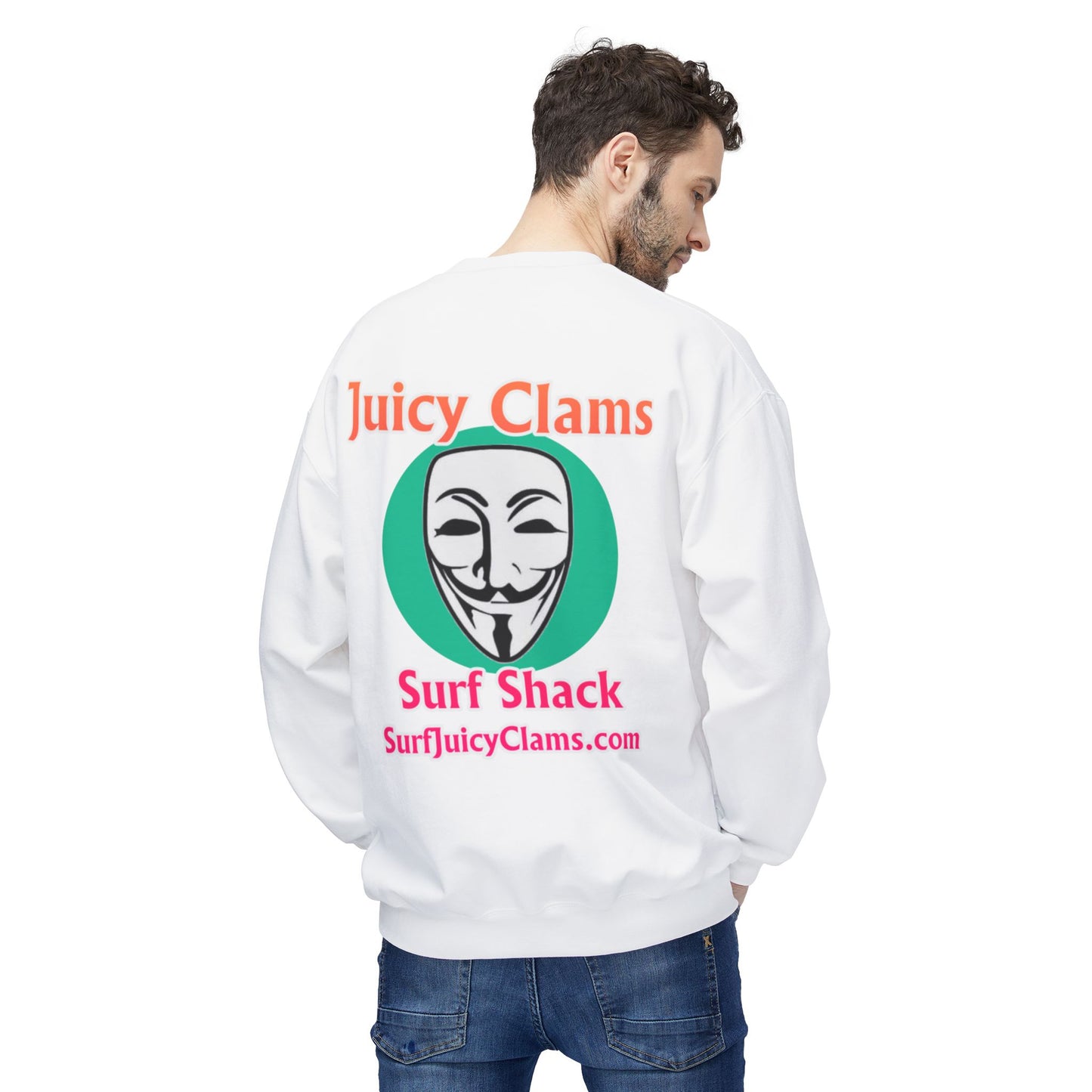 Juicy Clams Unisex Midweight Fleece Crewneck Sweatshirt (L030)