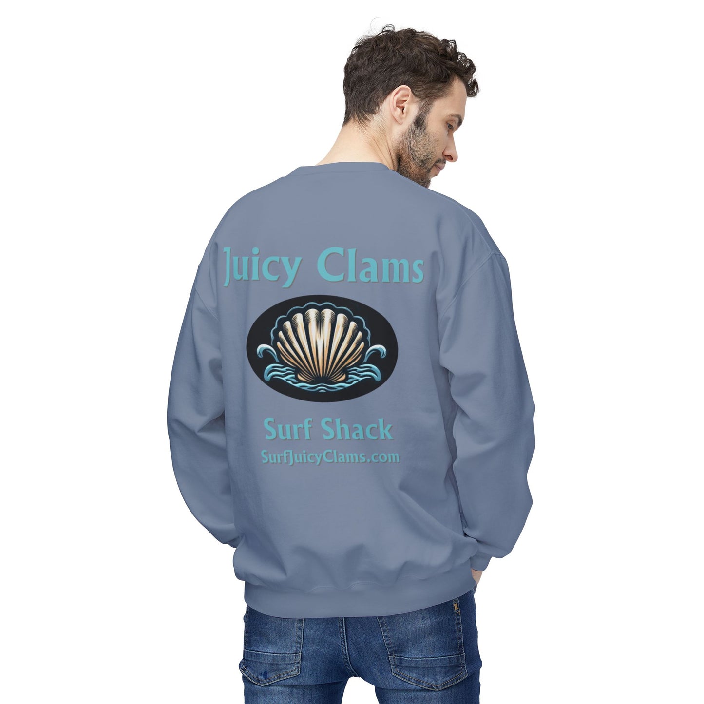 Juicy Clams Unisex Midweight Fleece Crewneck Sweatshirt (L003)