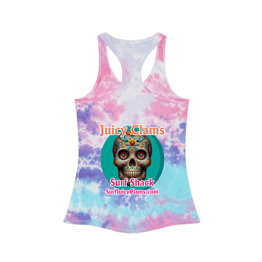 Juicy Clams Tie Dye Racerback Tank Top (A014)