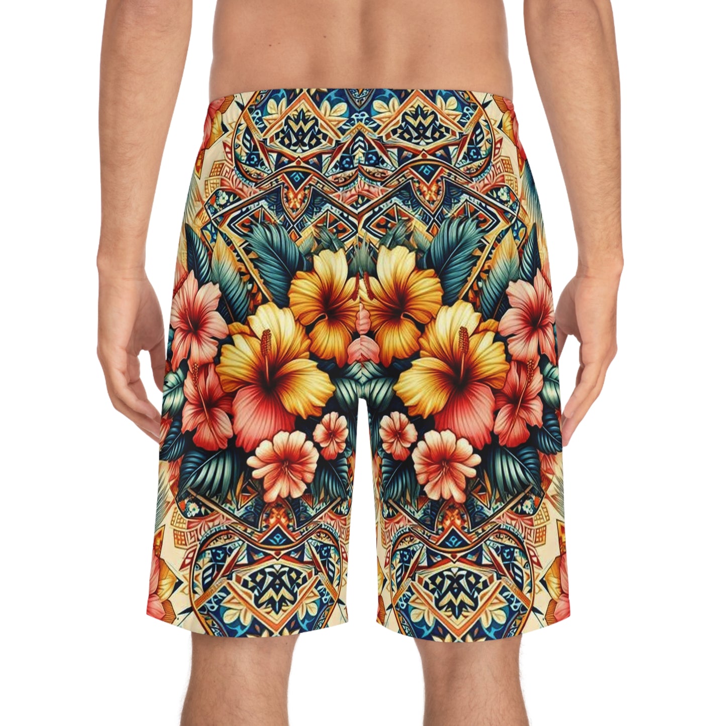 Juicy Clams Men's Board Shorts (H067)