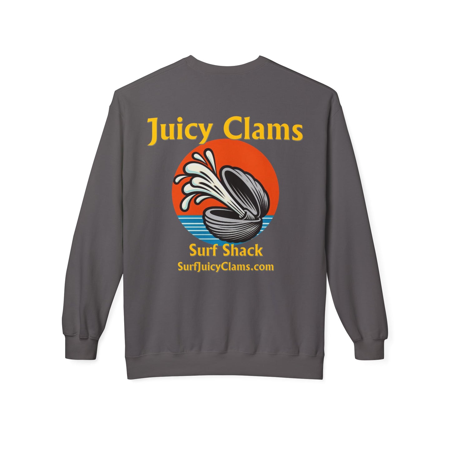 Juicy Clams Unisex Midweight Fleece Crewneck Sweatshirt (L005)