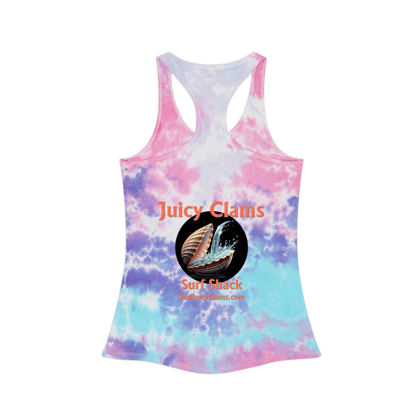 Juicy Clams Tie Dye Racerback Tank Top (A011)