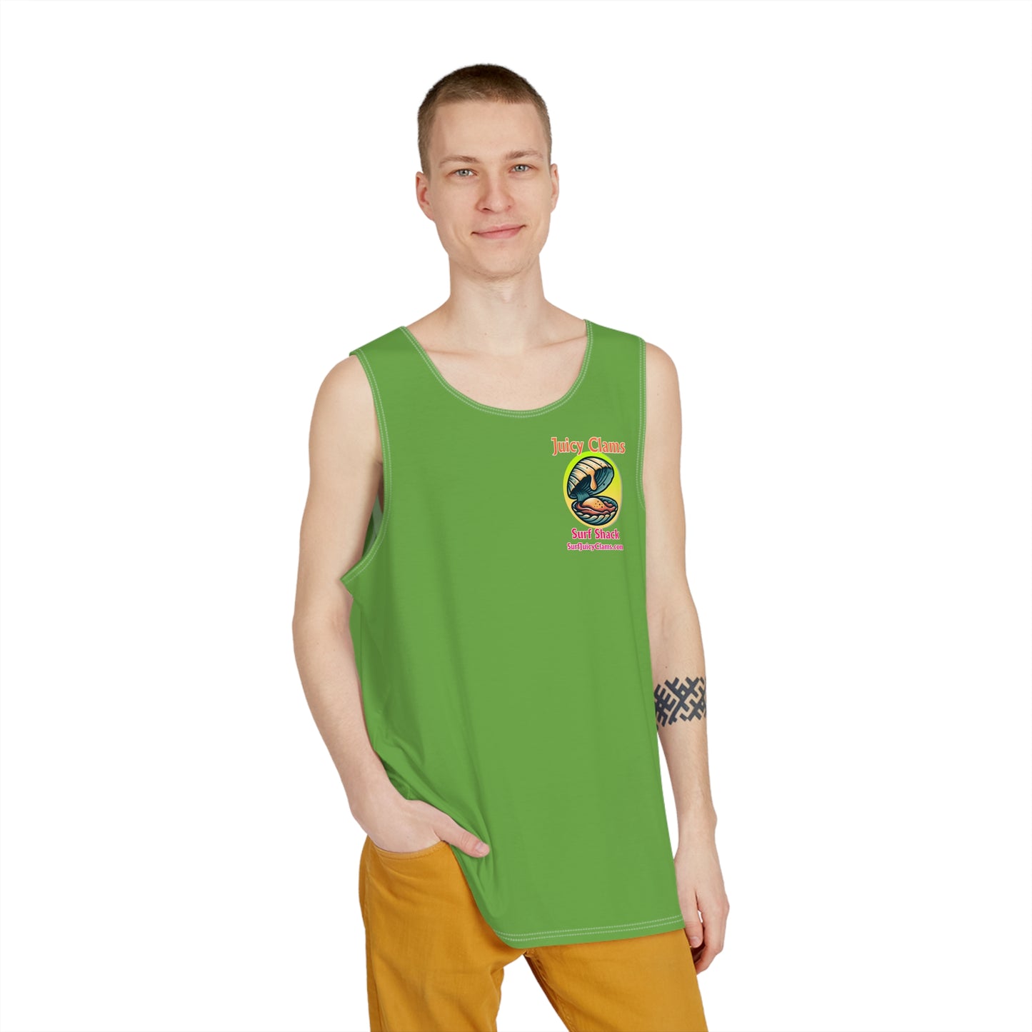 Juicy Clams Men's Logo Tank (A010)
