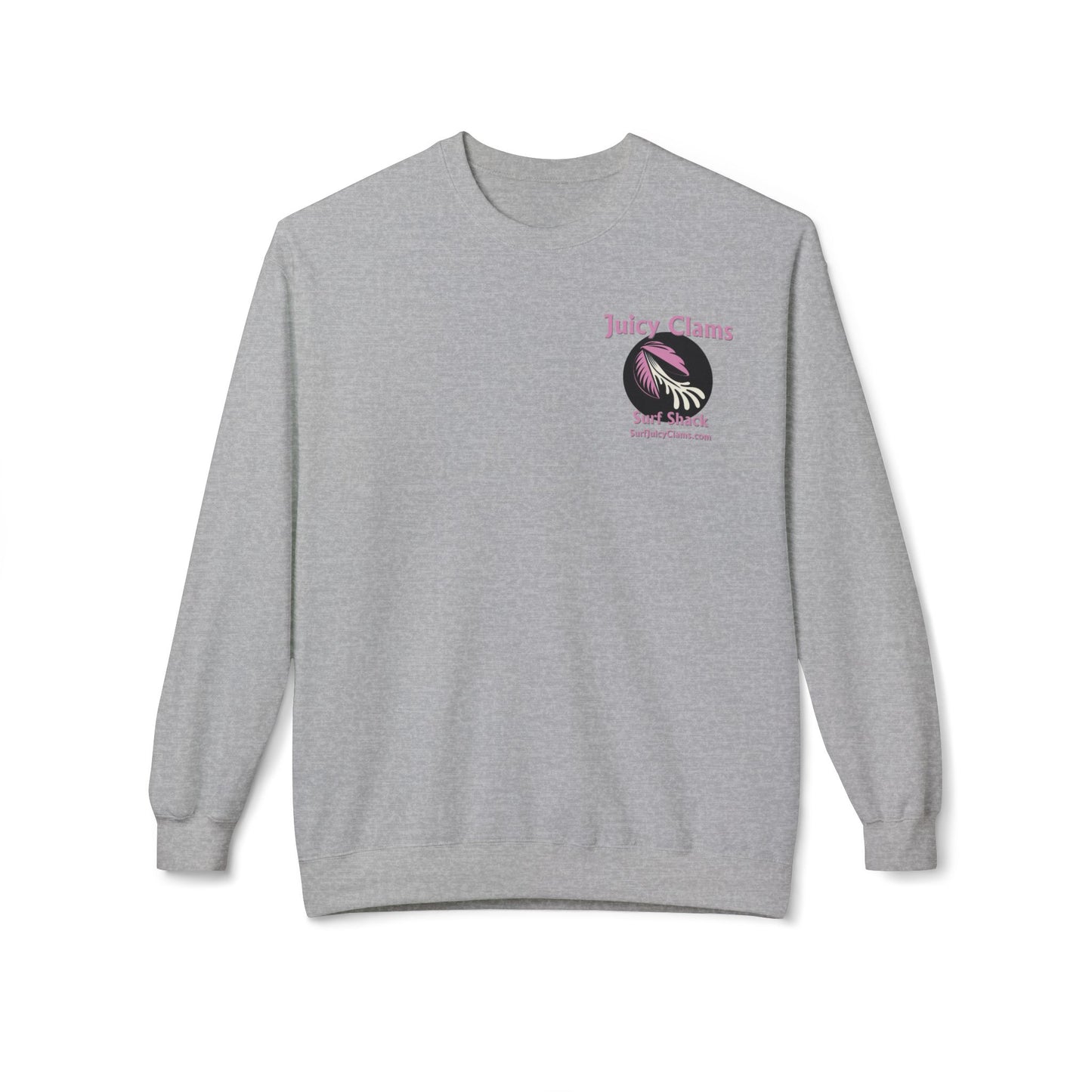 Juicy Clams Unisex Midweight Fleece Crewneck Sweatshirt (L001)