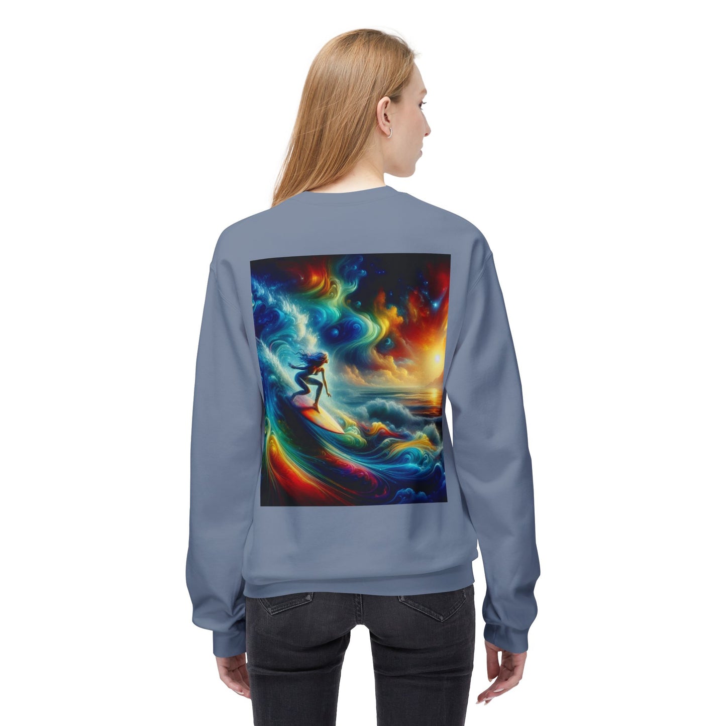 Juicy Clams Unisex Midweight Fleece Crewneck Sweatshirt (D035)