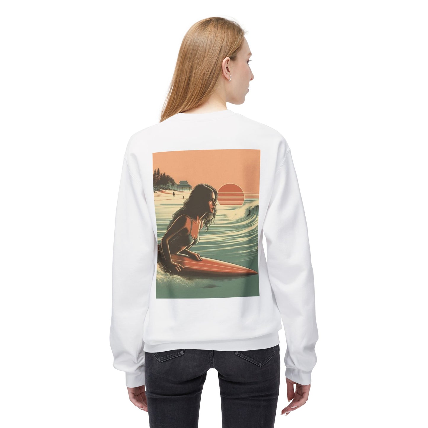 Juicy Clams Unisex Midweight Fleece Crewneck Sweatshirt (V113)