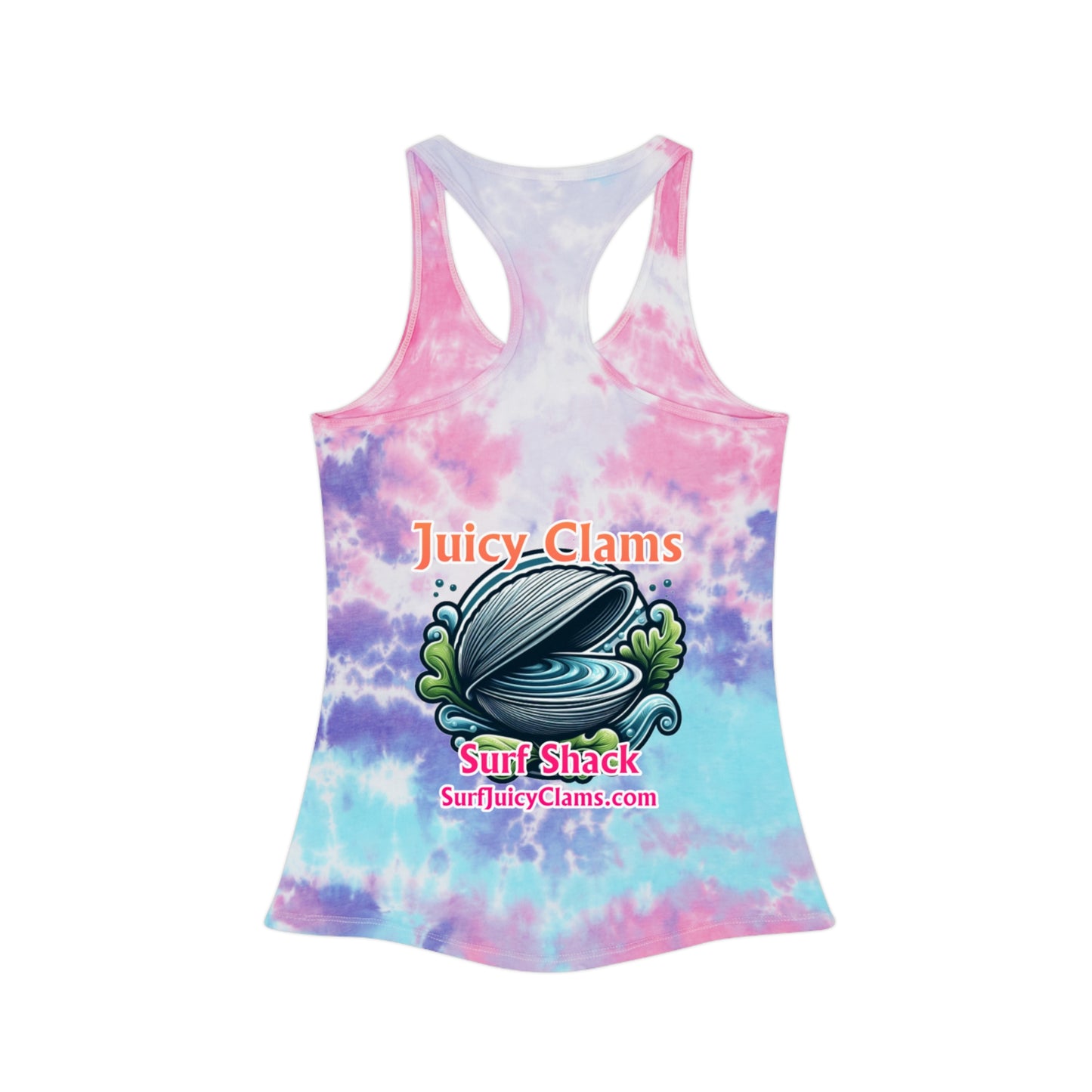 Juicy Clams Tie Dye Racerback Tank Top (A013)