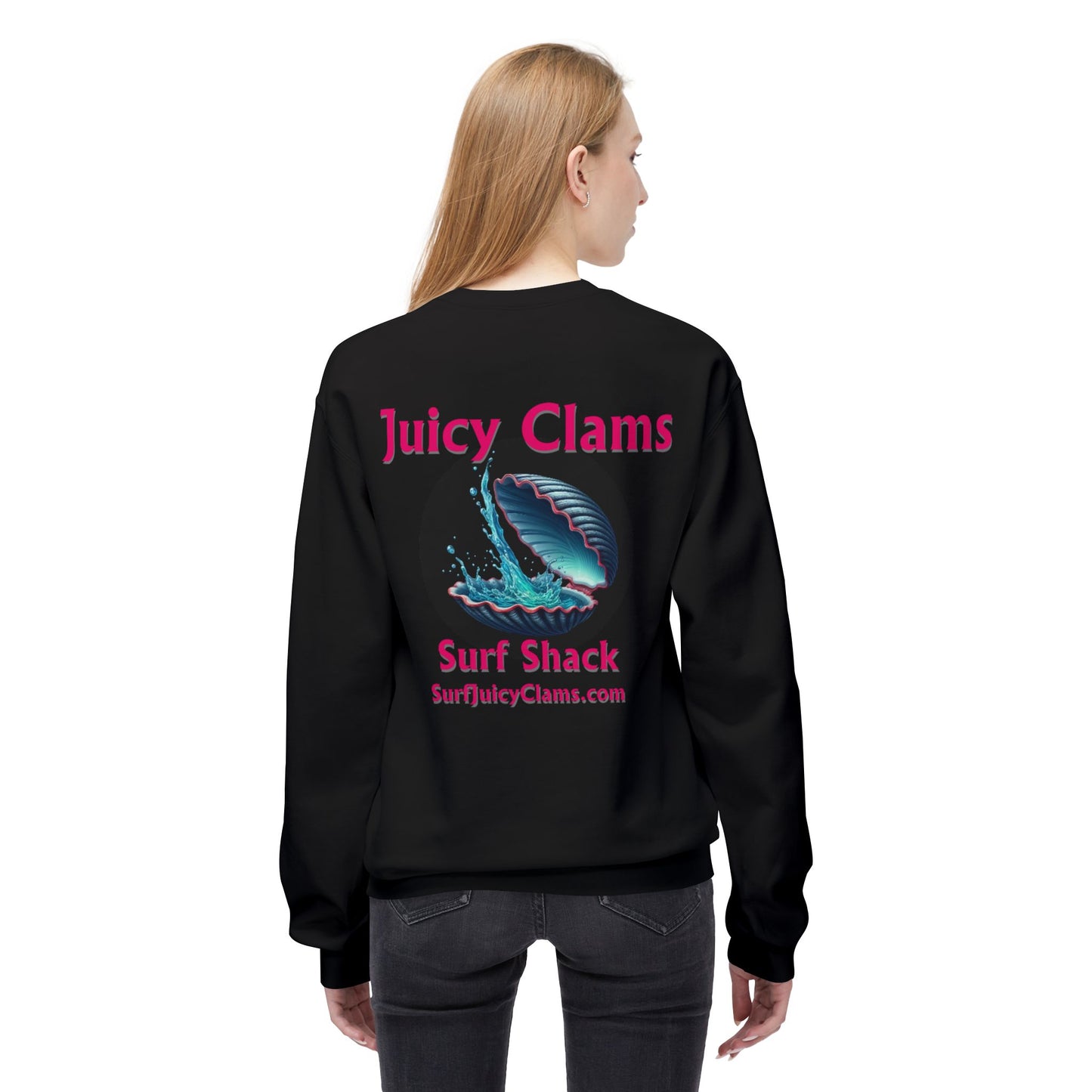 Juicy Clams Unisex Midweight Fleece Crewneck Sweatshirt (L010)